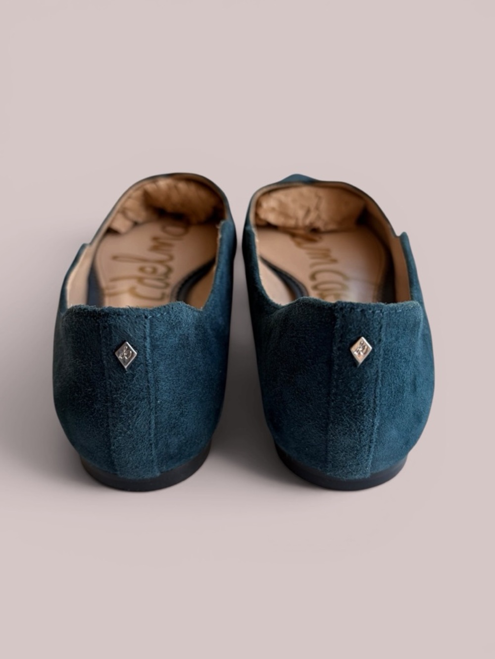 Sam Edelman Teal Pointed-Toe Suede Flats - Picture 13 of 16